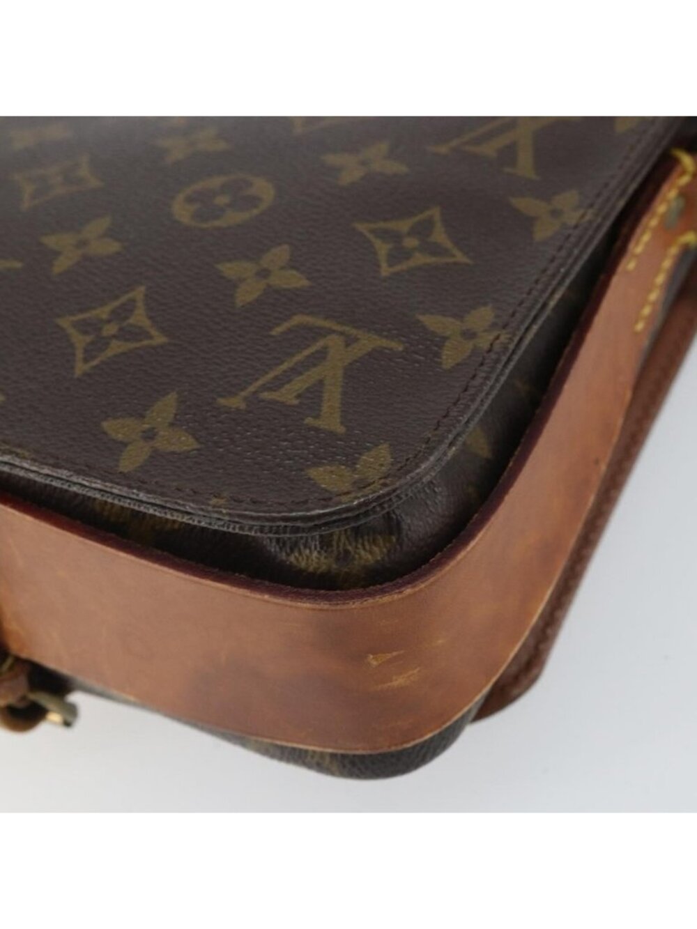 Authentic LOUIS VUITTON Monogram Cartouchiere MM Shoulder Bag M51253 LV - Picture 8 of 16